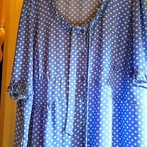 J Hook 4x Blouse Summertime Periwinkle